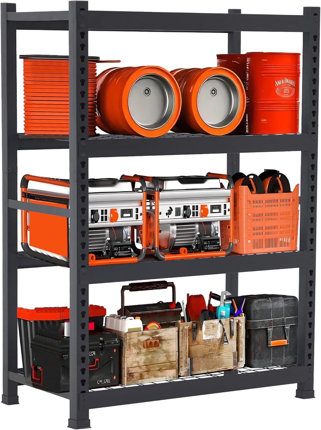 4Tier Storage Shelves 2000 LBS Heavy Duty Shelving32 W x 16" D x 55