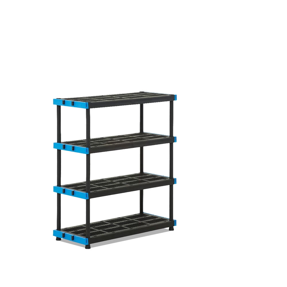 4 Tier Storage Shelving, Free Standing Storage Organizer Unit with