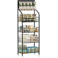 4 Tier Supermarket Retail Display Racks, Free-Standing Metal Snack ...