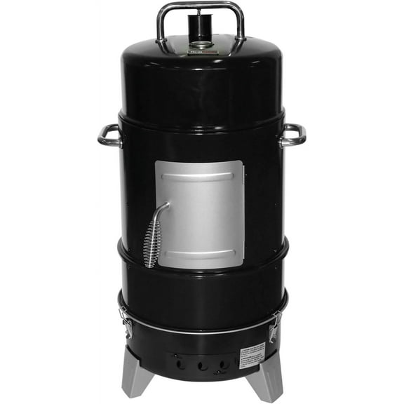 4 Tier Vertical Freestanding Charcoal Smoker Portable BBQ Grill with Temperature Gauge for Outdoors, 564 Square Inch Cooking Area, Black