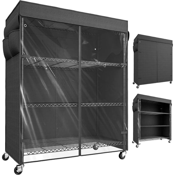 Overhead Garage Storage Rack Adjustable Height, 48 in. L x 48 in. D x 2337 in. H