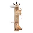 4 Tiers Door Hanging Cat Tree, Door Mounted Cat Climbing Frame Cat