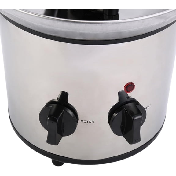 4 Tiers Electric Chocolate Fountain Machine for Nacho Cheese Commercial Stainless Steel Waterfall Melting Machine with Knob Control for Parties & Wedding