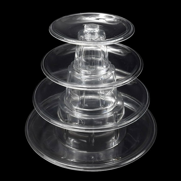 4 Tiers Macaron Display Stand Cake Stand Weddings Parties Pastry Serving Tray Cake Stand Rack for Wedding Birthday Party