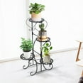 thumbnail image 1 of 4 Tiers Metal Plant Stand Flower Rack, Plant Shelf Corner Display Rack Planter Pot Bonsai Display Shelf Garden Balcony Decor for Indoor Outdoor, 1 of 14