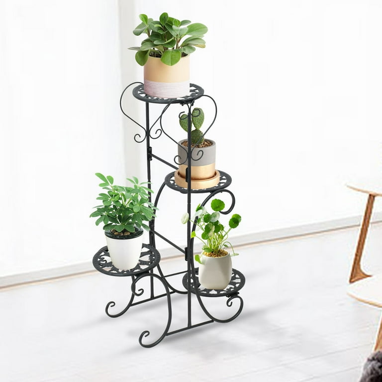 4 Tier Metal Shelf Plant Stand Flower Pot Holder Home Garden Decor Display Rack 4 Tier Metal Shelf Plant Stand Flower Pot Holder Home Garden Decor Display Rack