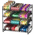 Stusgo Stackable Can Rack Organizer, 4Tier, Holds 48 Cans, Suitable