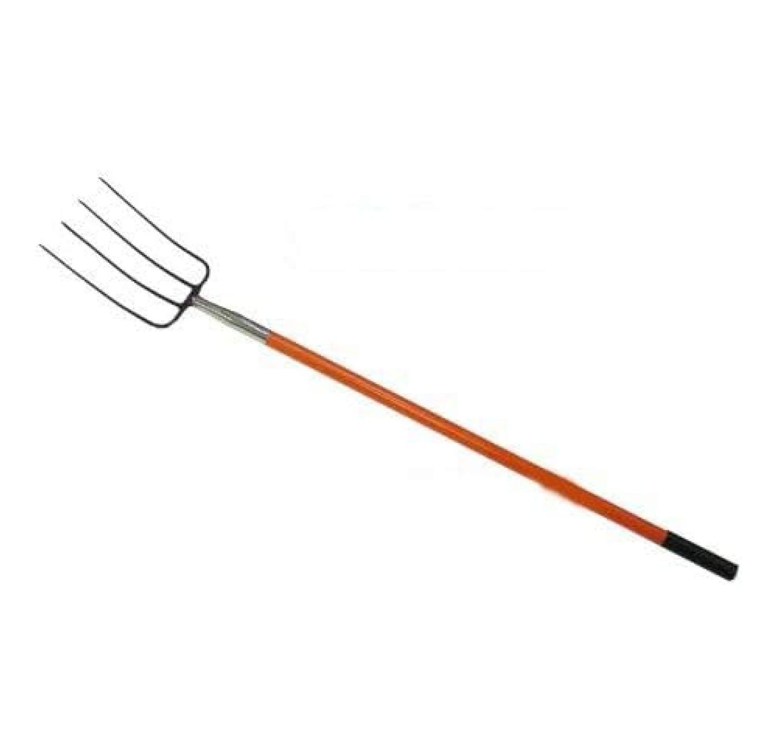 4 Tines Pitch Fork with Long Fiberglass Handle