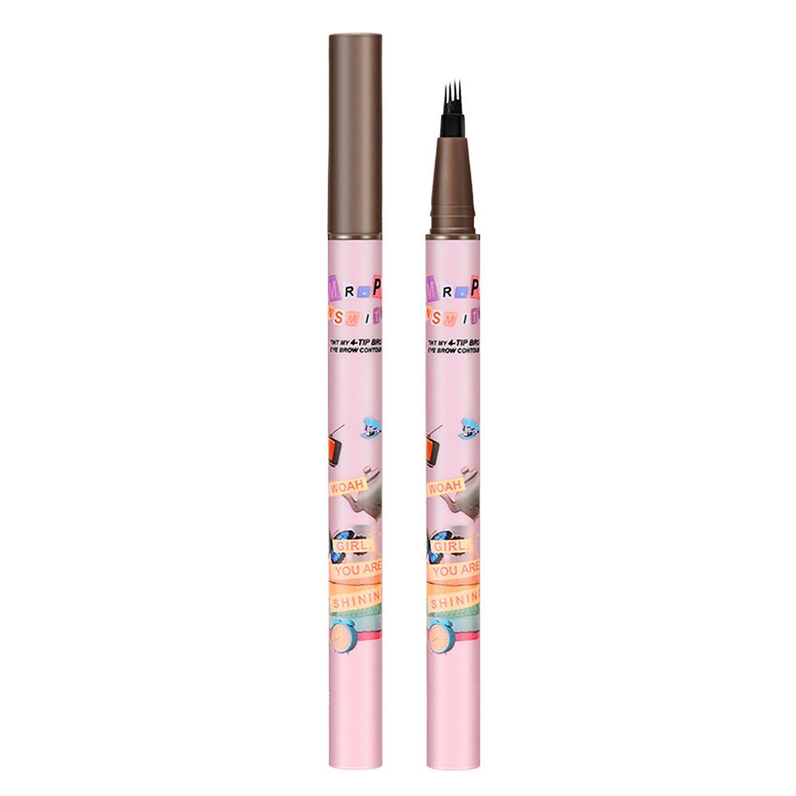 4 Tip Eyebrow Pencil 3D Water Proof Microblading Eyebrow Pencil