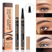 4-Tip Microblading Eyebrow Pen,Precision Beauty Applicator for Shaping, Outlining, Salon, Makeup Studio,Easy to Use, Suitable for All Skill Levels