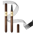 thumbnail image 1 of 4-Tip Microblading Eyebrow Pen – Waterproof Long-Lasting Smudge-Proof Brow Pen, Creates Natural Hair-Like Strokes for Women(Black,1PC), 1 of 9