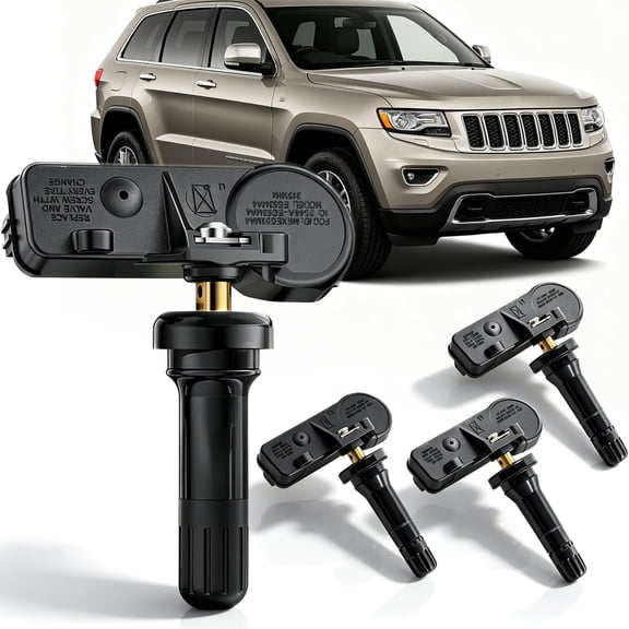 4 Tire Pressure Sensors 56029398AB Compatible with 2011-2015 Jeep Grand Cherokee 433MHz TPMS
