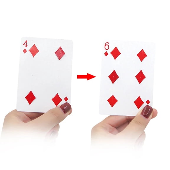 4 To 6 Moving Point Magic Tricks Close Up Card Magic Professional Magician Trick Magic Tool for Performance Magia Props