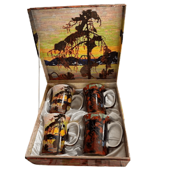 4 Tom Thomson Coffee or Tea Mugs in a Matching Gift Box