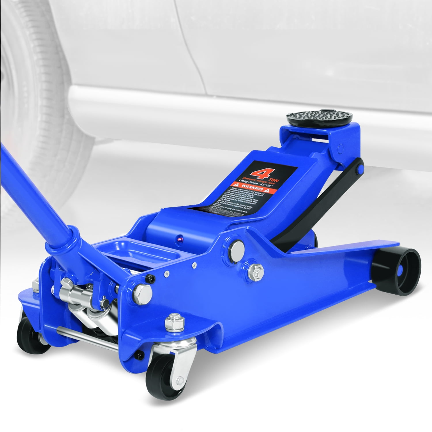 4 Ton (8000 LB) 4.5" 20" Lifting Heavy Duty Steel Garage Hydraulic