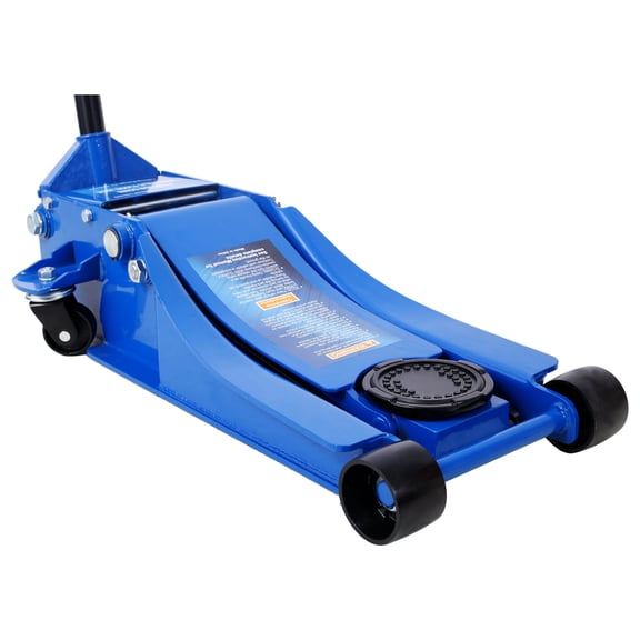 4 Ton Low Profile Hydraulic Floor Jack, 8000 lbs Capacity, Lifting Range 2.5-20, Steel Construction, Blue