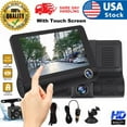 thumbnail image 1 of 4" Touch Screen Dash Cam 1080P Dual Lens Car DVR Recorder Front and Rear Camera, 1 of 6