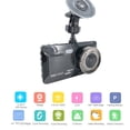 thumbnail image 1 of 4" Touch Screen Dual Dash Cam 1080P Car DVR Recorder Front Rear Camera G-Sensor, 1 of 9