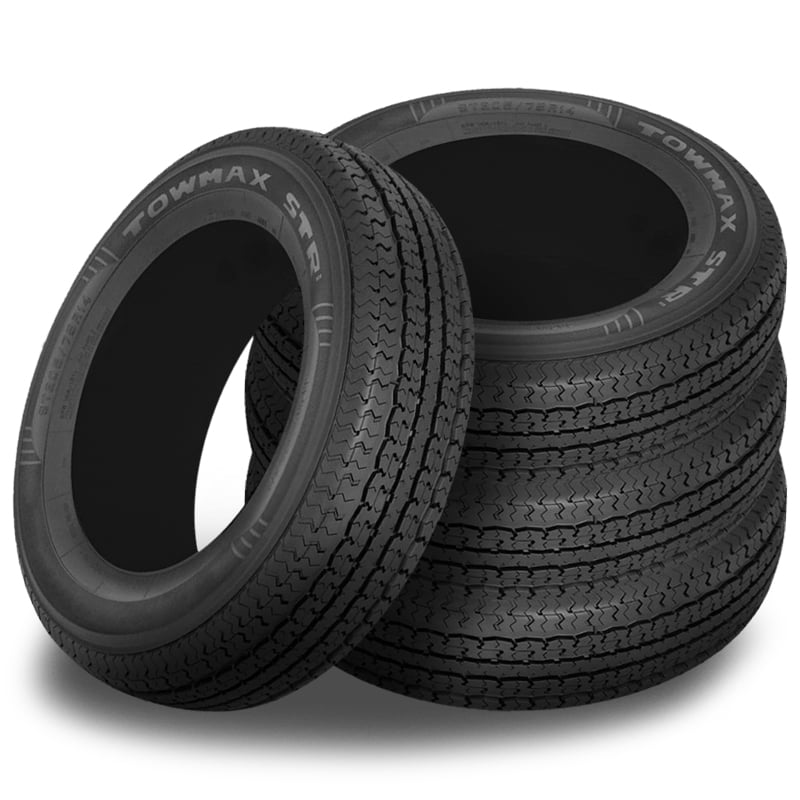 4 Towmax STR II ST 235/80R16 Load F Steel Belt Radial Camper/Boat