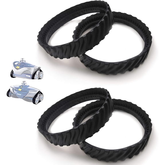 (4 Tracks) R0526100 Upgraded Version Track Replacement | Compatible with MX8/MX6 In-Ground Pool Cleaner/Made of Premium, Heavy Duty Rubber - Improving The Parts Life Cycle by 50%