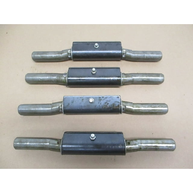 (4) Trailer Ramp Door Hinges / Weld On / 1" x 10" / Grease Fitting / 9