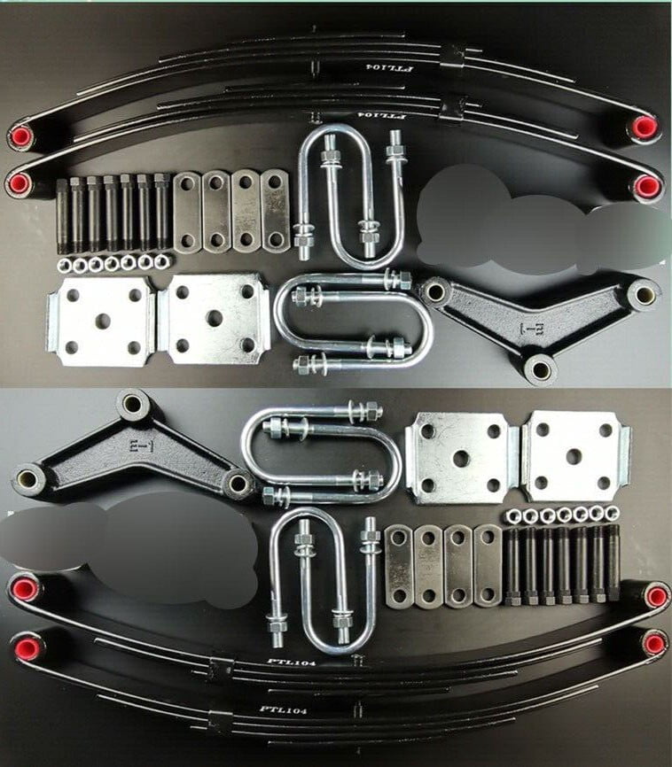 (4) Trailer leaf spring kit for tandem 7k 7,000 lb with u-bolts and ...