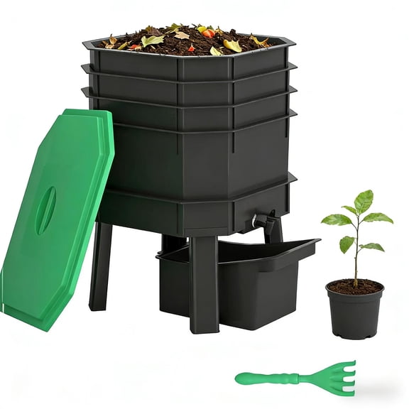 4-Tray Worm Composter Bin