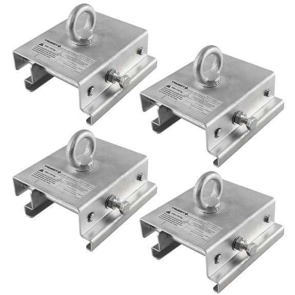 (4) Trusst CT-TENT Adjustable Tent Clamps for Clear Span Tents using Keder Grooved Beams