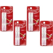 4 Twin-Packs Softlips Lip Protectant Balm, Sunscreen SPF 20, Cherry