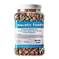 thumbnail image 1 of 4-Type 1/2" Sinking Wafer Mix of Spirulina-Algae, Ultra-Worm, Ultra-Shrimp, Color Enhancing Wafers for Shrimp, Snails, Crabs, Crayfish, All Tropical Fish...2-lb Med Jar, 1 of 3