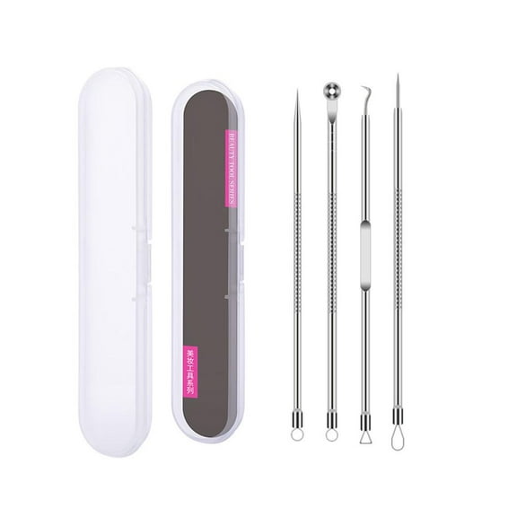 4 Types/Set Stainless Acne Needle Blackhead Comedone Remover Care Skin