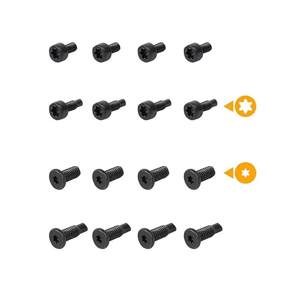 4 Types of Doorbell Screw Replacements, Durable Carbon Steel, Anti-Corrosion, For Ringtone Devices