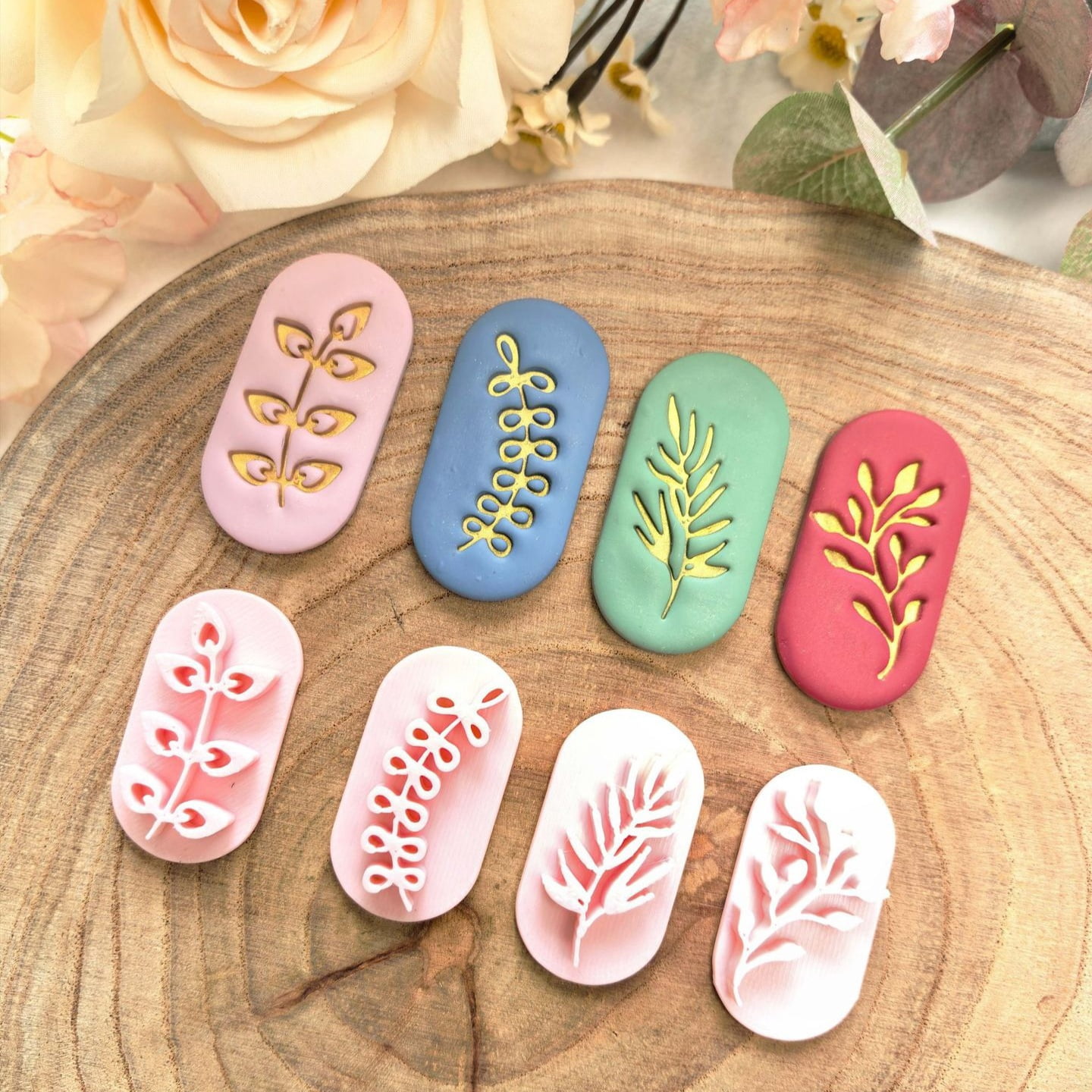 4 Unique Pressed Leaf Silicone Mold Set for Resin Clay Soap - Walmart.com