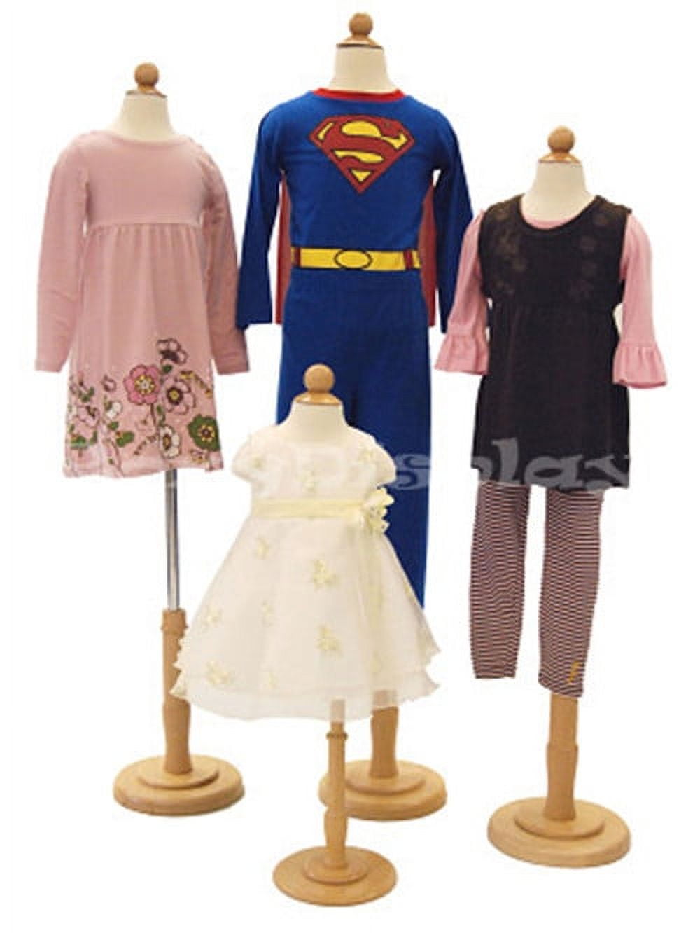 4 Units Children Kid Mannequin Dress Form Display # JF-11C6M2T4T7T Group