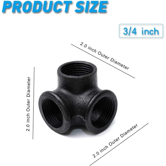 4" Universal Pipe Connector, Corrugated to PVC Pipe Adapter, Yard Drainage Coupler for Sump Pump Discharge & Downspout Extensions, Fits 4" SCH 40, 4" SDR 35 & 4" Corrugated Pipe - Black