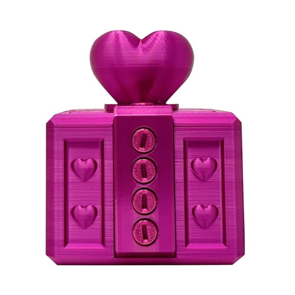4" Valentine's Day Gifts Boxes Home Decorations, 3D Printed Gifts Boxes Desktop Ornaments, Annoying Heart Box Valentine's Day Decorations, A Gift That Turns Love Into A Fun And Challenging
