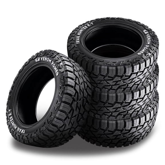 4 Venom Power Trail Hunter R/T RWL 285/55R20 122/119Q 10 PLY 50K Mileage Rugged CVPTHRT06R / 285/55/20 / 2855520