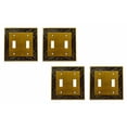 thumbnail image 1 of 4 Victorian Switch Plate Double Toggle Antique Solid Brass | Renovator's Supply, 1 of 3