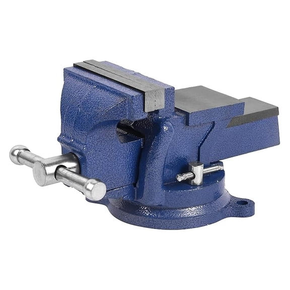 4" Vise, 3.9" Jaw Width 4" Jaw Opening 360 Swivel Base Clamp Table Vise Heavy Duty Vise for Woodworking, Cutting Conduit, Drilling, Metalworking, Home Workshop Use and DIY Jobs