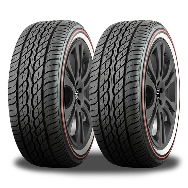 4 Vogue Custom Built Radial XIII SCT Red/White Stripe 235/55R17 99H ...