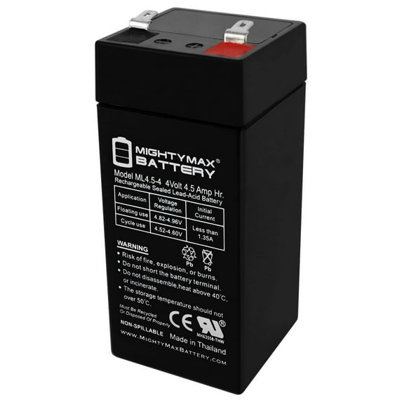 4 Volt 4.5 Ah SLA Replacement Battery for National Power GR010R7