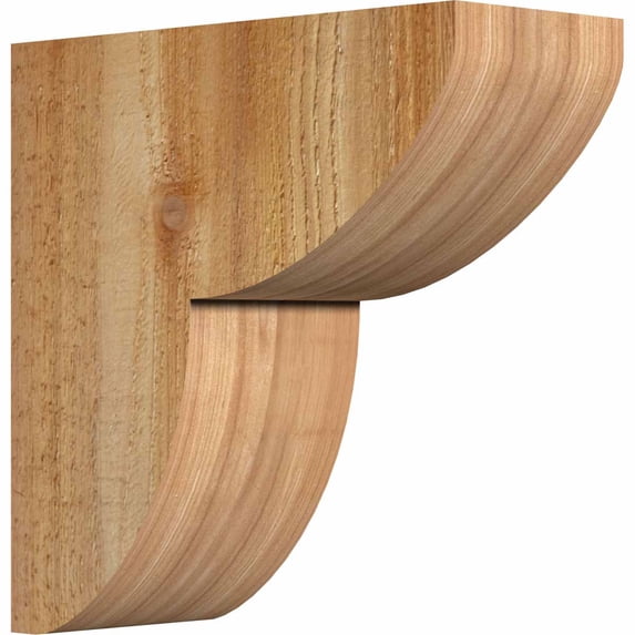 4"W x 10"D x 10"H Crestline Rough Sawn Corbel, Western Red Cedar