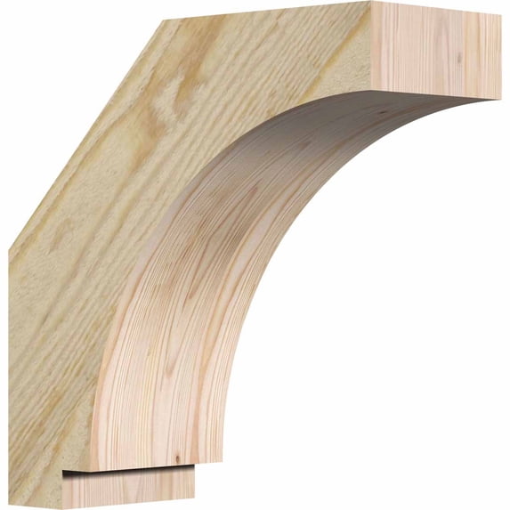 4"W x 10"D x 10"H Imperial Rough Sawn Brace, Douglas Fir