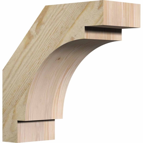 4"W x 10"D x 10"H Merced Rough Sawn Brace, Douglas Fir