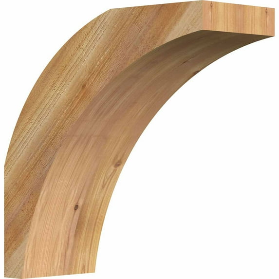 4"W x 10"D x 10"H Thorton Rough Sawn Brace, Western Red Cedar