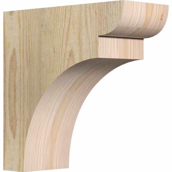 4"W x 10"D x 10"H Yorktown Rough Sawn Corbel, Douglas Fir