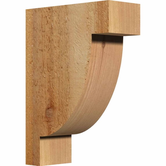 4"W x 10"D x 14"H Alpine Rough Sawn Corbel, Western Red Cedar
