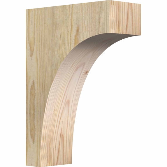 4"W x 10"D x 14"H Huntington Rough Sawn Corbel, Douglas Fir