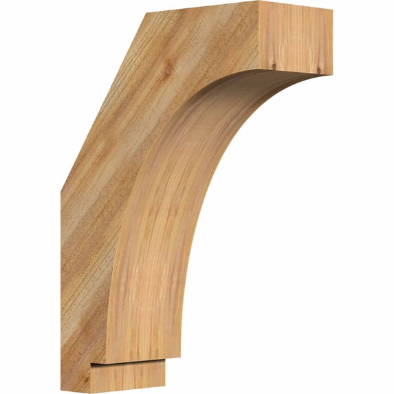 4"W x 10"D x 14"H Imperial Rough Sawn Brace, Western Red Cedar