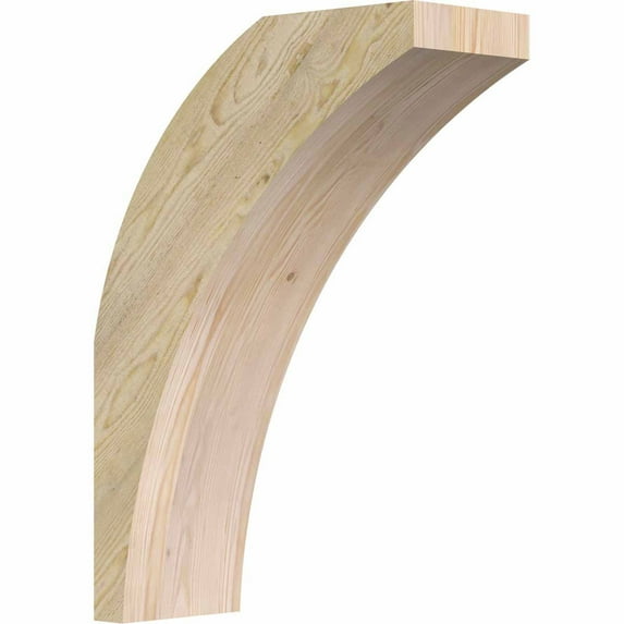 4"W x 10"D x 14"H Thorton Rough Sawn Brace, Douglas Fir